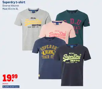 Makro Superdry t-shirt aanbieding