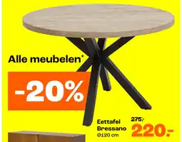 Kwantum Eettafel Bressano aanbieding