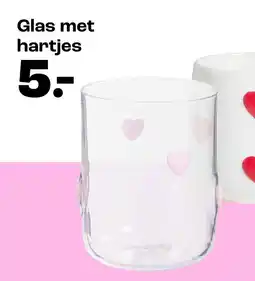 Kwantum Glas met hartjes aanbieding