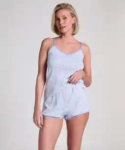Hunkemoller Hunkemöller Lace Short Pointelle Blauw aanbieding