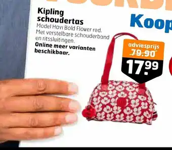 Trekpleister Kipling schoudertas aanbieding