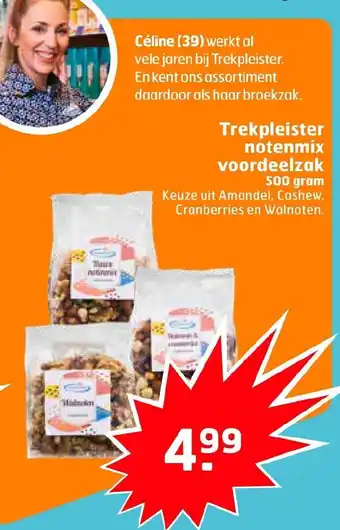 Trekpleister Notenmix voordeelzak 500 gram aanbieding