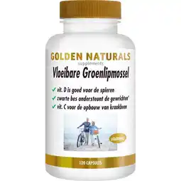Etos Golden Naturals Vloeibare Groenlipmossel Capsules 120 stuks aanbieding
