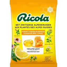 Etos Ricola Honing Citroen Echinacea zakje 75 gram aanbieding