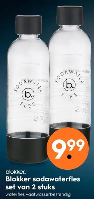 Blokker Blokker Sodawaterfles set van 2 st aanbieding