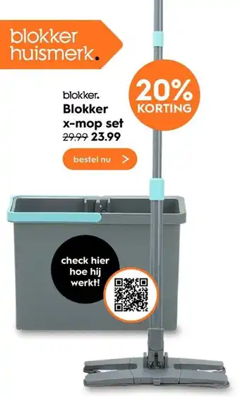 Blokker Blokker X-mop set aanbieding