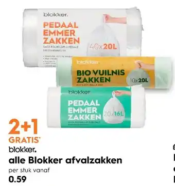 Blokker Blokker Afvalzakken aanbieding