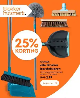 Blokker Blokker Borstelwaren aanbieding