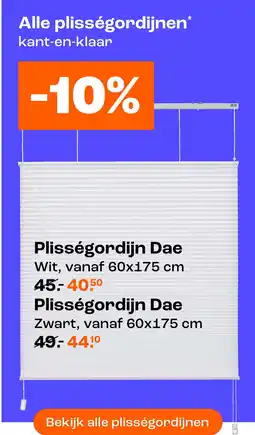 Kwantum Plisségordijn Dae aanbieding
