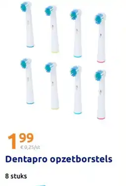 Action Dentapro opzetborstels aanbieding