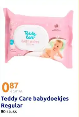 Action Teddy Care babydoekjes Regular aanbieding