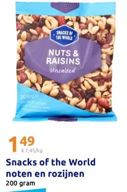 Action Snacks of the World noten en rozijnen aanbieding