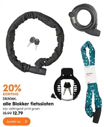 Blokker Blokker Fietssloten aanbieding