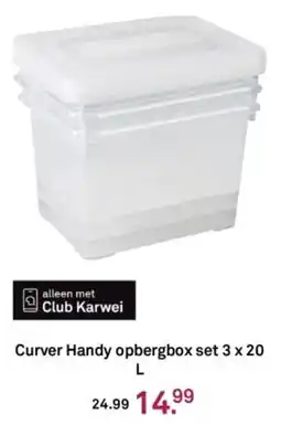Karwei Curver Handy opbergbox set aanbieding