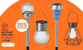 Blokker Royal Patio Solar aanbieding