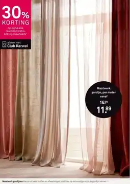Karwei Maatwerk gordijnen aanbieding