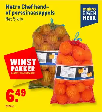 Makro Metro Chef hand- of perssinaasappels aanbieding