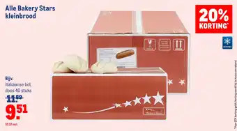 Makro Alle Bakery Stars kleinbrood aanbieding