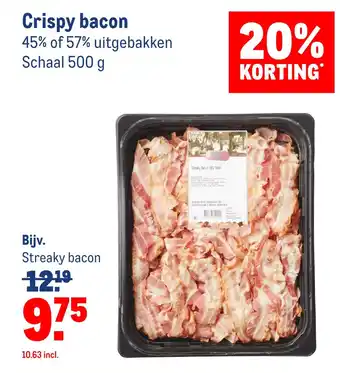 Makro Crispy bacon aanbieding