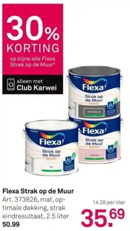 Karwei Flexa Strak op de Muur aanbieding