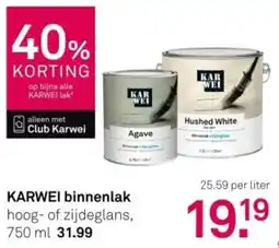 Karwei Karwei binnenlak aanbieding