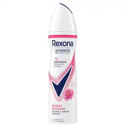 Trekpleister Rexona Advanced Protection Bright Bouquet 72H Antitranspirant Spray aanbieding