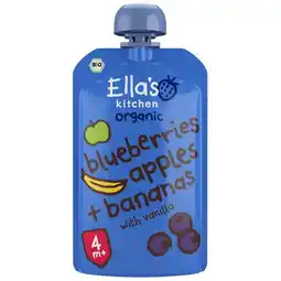 Trekpleister Ella's Kitchen 4+M Blauwe Bes Appel Banaan aanbieding