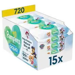 Trekpleister Pampers Harmonie Aqua Paw Patrol Babydoekjes aanbieding