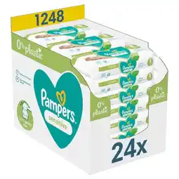 Trekpleister Pampers Sensitive 0% Plastic Babydoekjes aanbieding