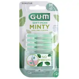 Trekpleister GUM Soft-Picks Minty Interdentale Tandenstokers aanbieding