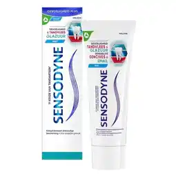 Trekpleister Sensodyne Gevoeligheid, Tandvlees & Glazuur Mint Tandpasta aanbieding