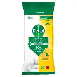 Trekpleister Dettol Citroen Antibacteriële Multi-Reinigingsdoekjes aanbieding