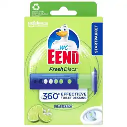 Trekpleister WC Eend Lime Zest Fresh Discs Startpakket aanbieding