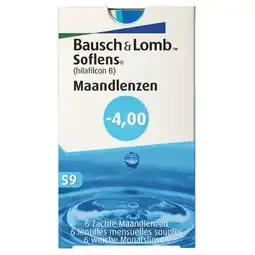 Trekpleister Bausch & Lomb -4.00 Maandlenzen aanbieding
