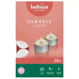 Trekpleister Bolsius Classic Lights 8-Uur Waxinelichtjes aanbieding