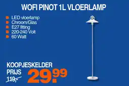 Correct Wofi pinot 1l vloerlamp aanbieding