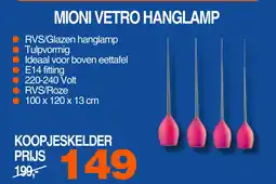 Correct Mioni vetro hanglamp aanbieding
