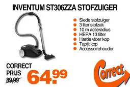 Correct Inventum ST306ZZA stofzuiger aanbieding