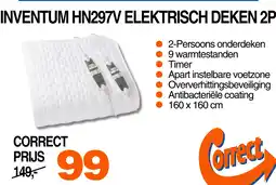 Correct Inventum HN297V elektrisch deken 2p aanbieding