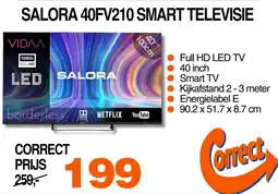 Correct Salora 40FV210 smart televisie aanbieding