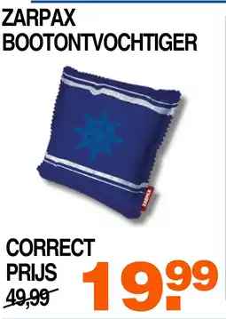 Correct Zarpax bootontvochtiger aanbieding