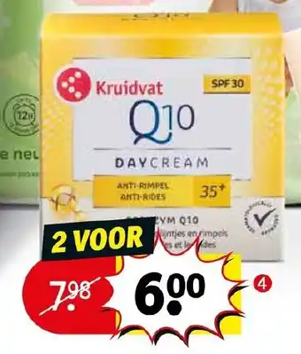 Kruidvat Q10 dagcreme anti rimpel 35+ aanbieding