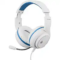 Bol.com Deltaco GAM-127-W - Stereo Gaming Headset - Geschikt voor PS5 - 3.5mm Connector - Wit/Blauw aanbieding