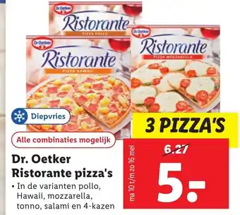 Lidl Dr. Oetker Ristorante pizza aanbieding