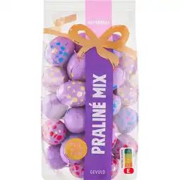 Jumbo Jumbo Paasei Mix Praliné Melk, Wit & Puur Gevuld 200 g aanbieding