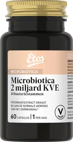 Etos Etos microbiotica 2 miljard kve 60 caps aanbieding