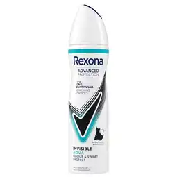 Trekpleister Rexona Women Invisible Aqua Antitranspirant Spray aanbieding