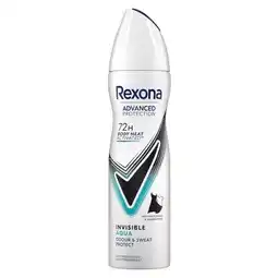 Trekpleister Rexona Women Invisible Aqua Antitranspirant Spray aanbieding