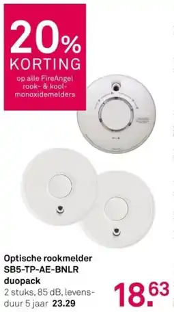 Karwei Optische rookmelder SB5-TP-AE-BNLR duopack aanbieding