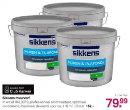 Karwei Sikkens muurverf aanbieding